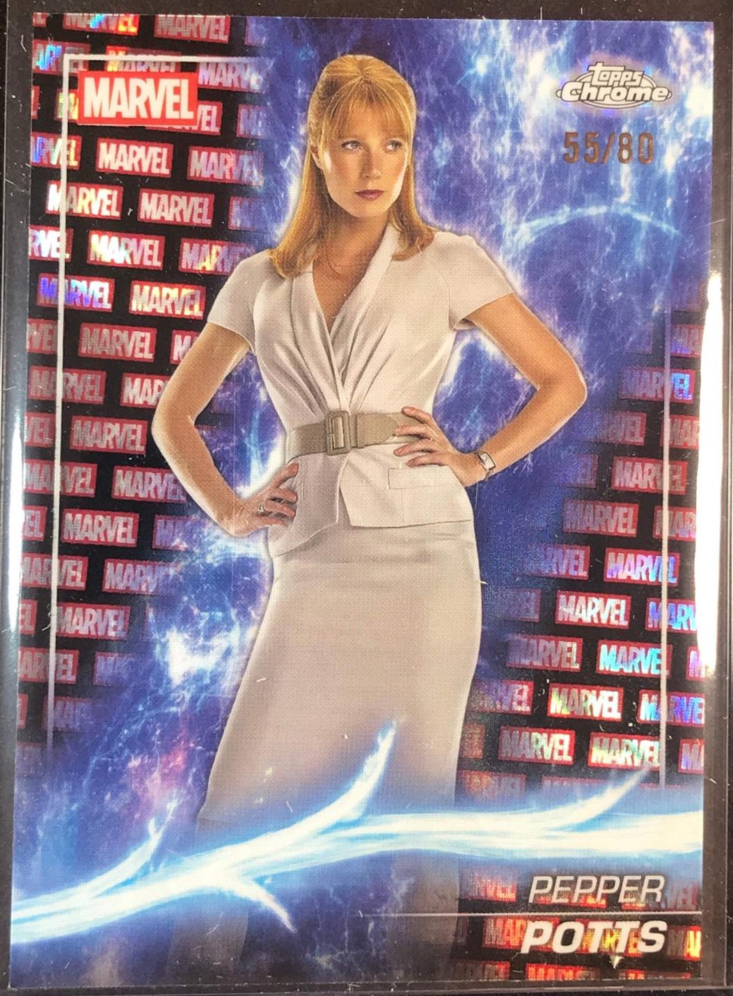 Pepper Potts [Marvel Red Black Lava Refractor] #5