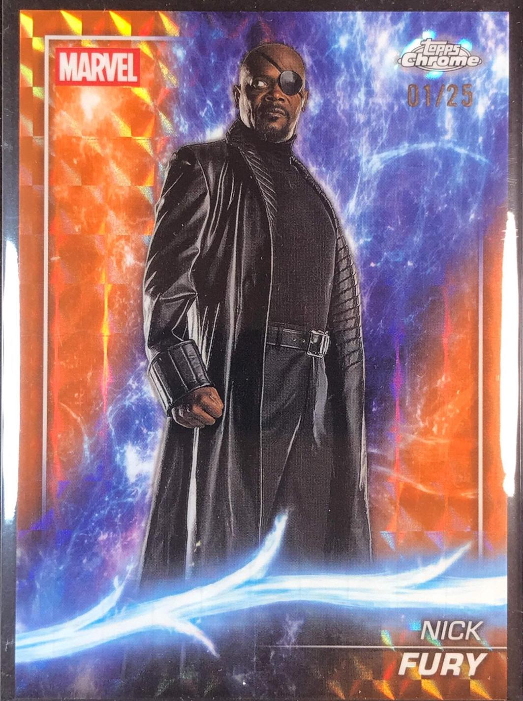 Nick Fury [Orange Geometric Refractor] #9