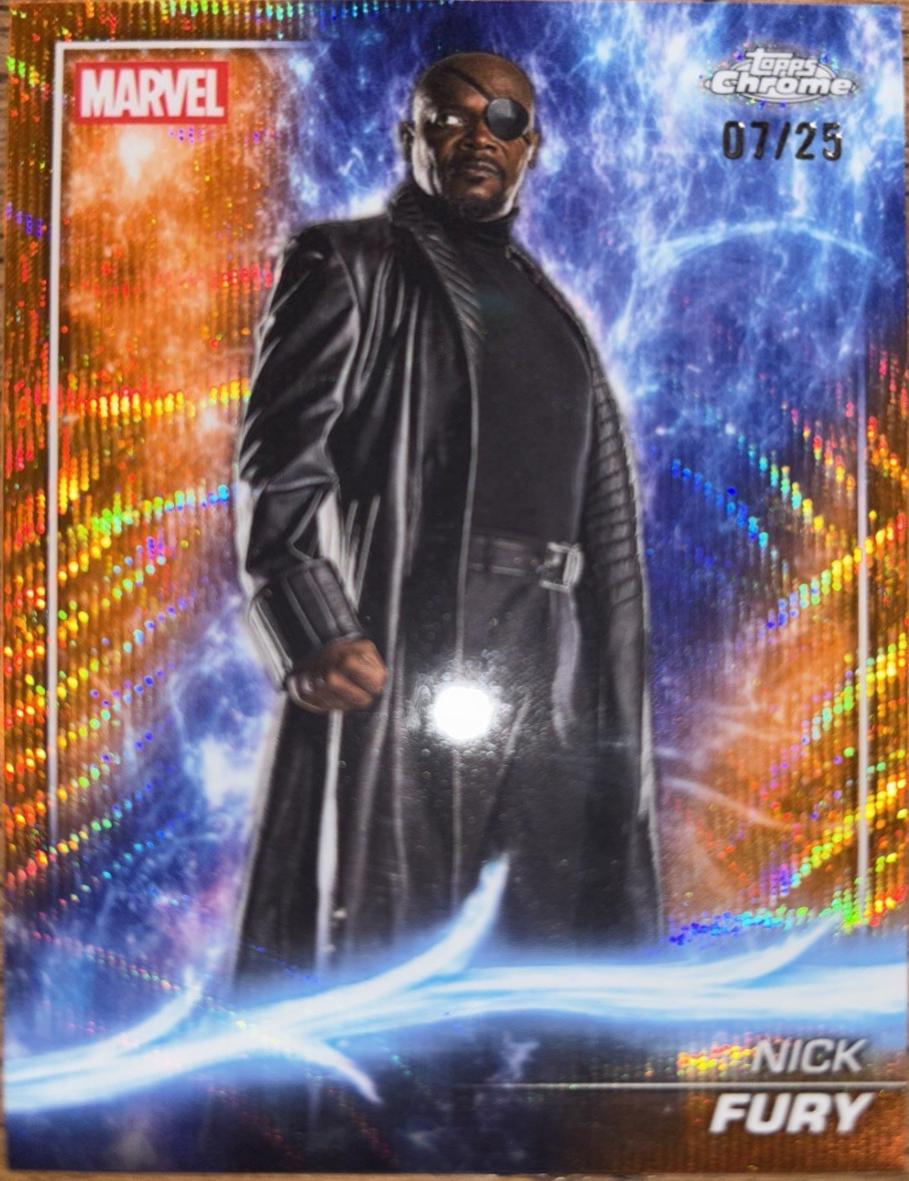 Nick Fury [Orange Wave Refractor] #9
