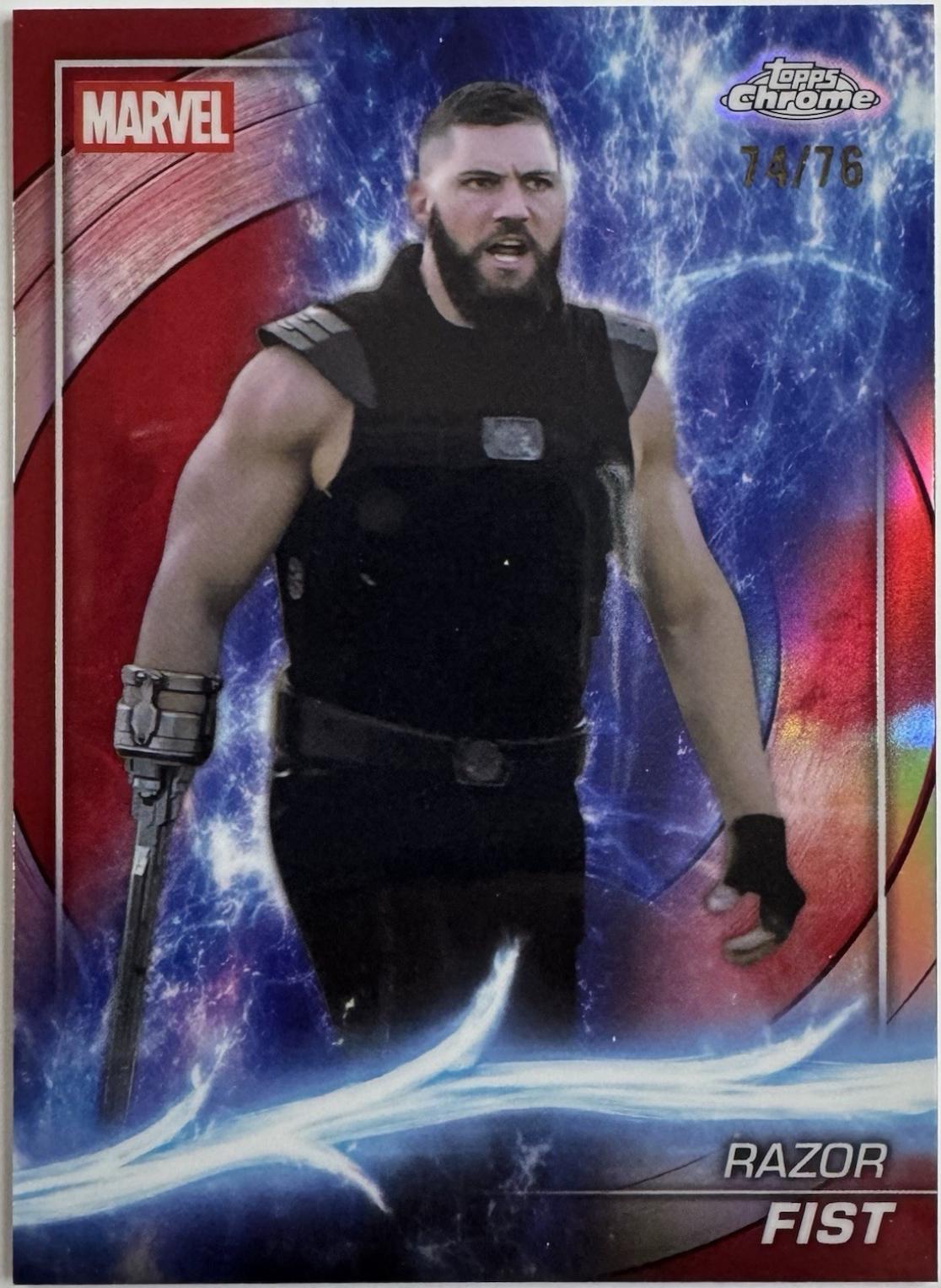 Razor Fist [Captain America Refractor] #116
