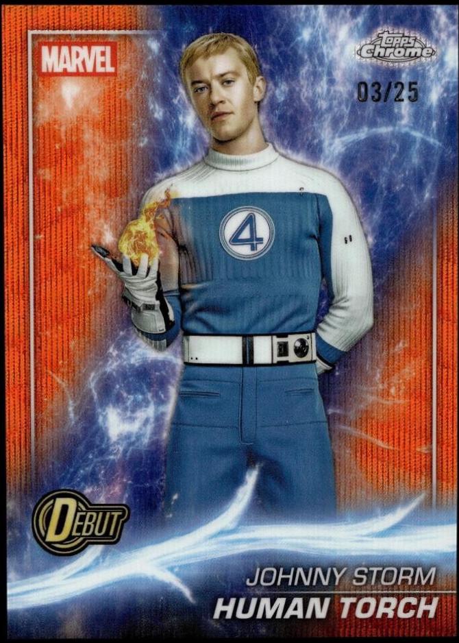 Human Torch [Orange Wave Refractor] #196