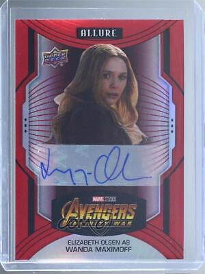 Elizabeth Olsen as Wanda Maximoff [Red Auto] #128
