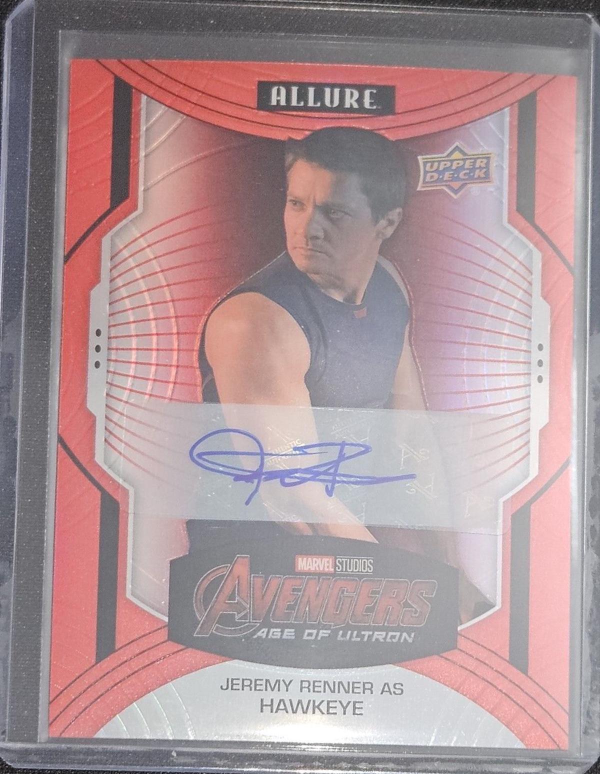 Jeremy Renner as Hawkeye [Red Auto] #132