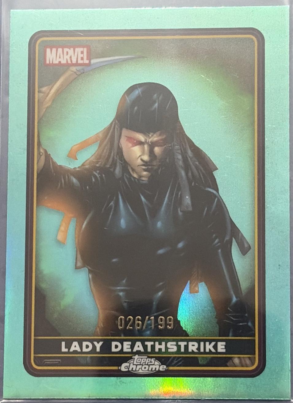 Lady Deathstrike [Aqua Refractor] #13