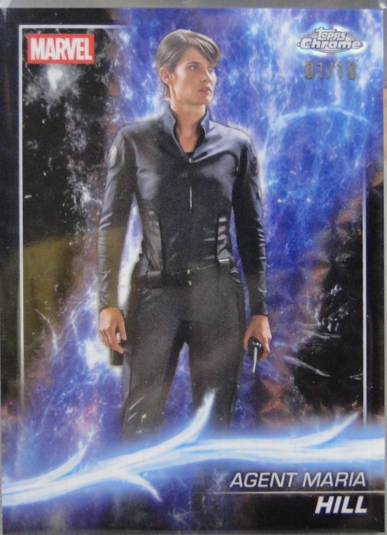 Agent Maria Hill [Black Wave Refractor] #30