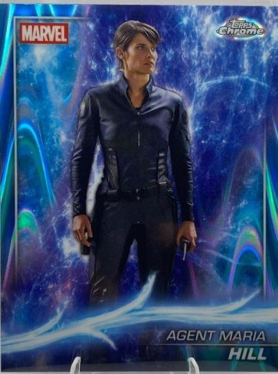 Agent Maria Hill [Sky Blue RayWave Refractor] #30