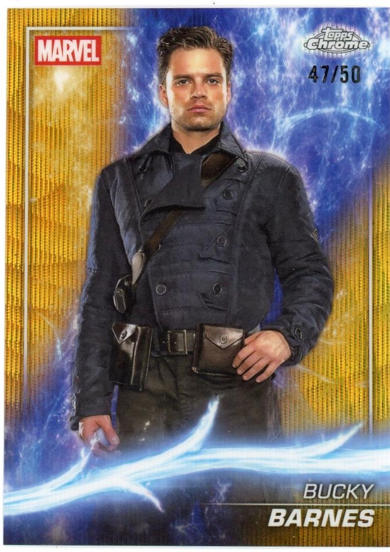 Bucky Barnes [Gold Wave Refractor] #26