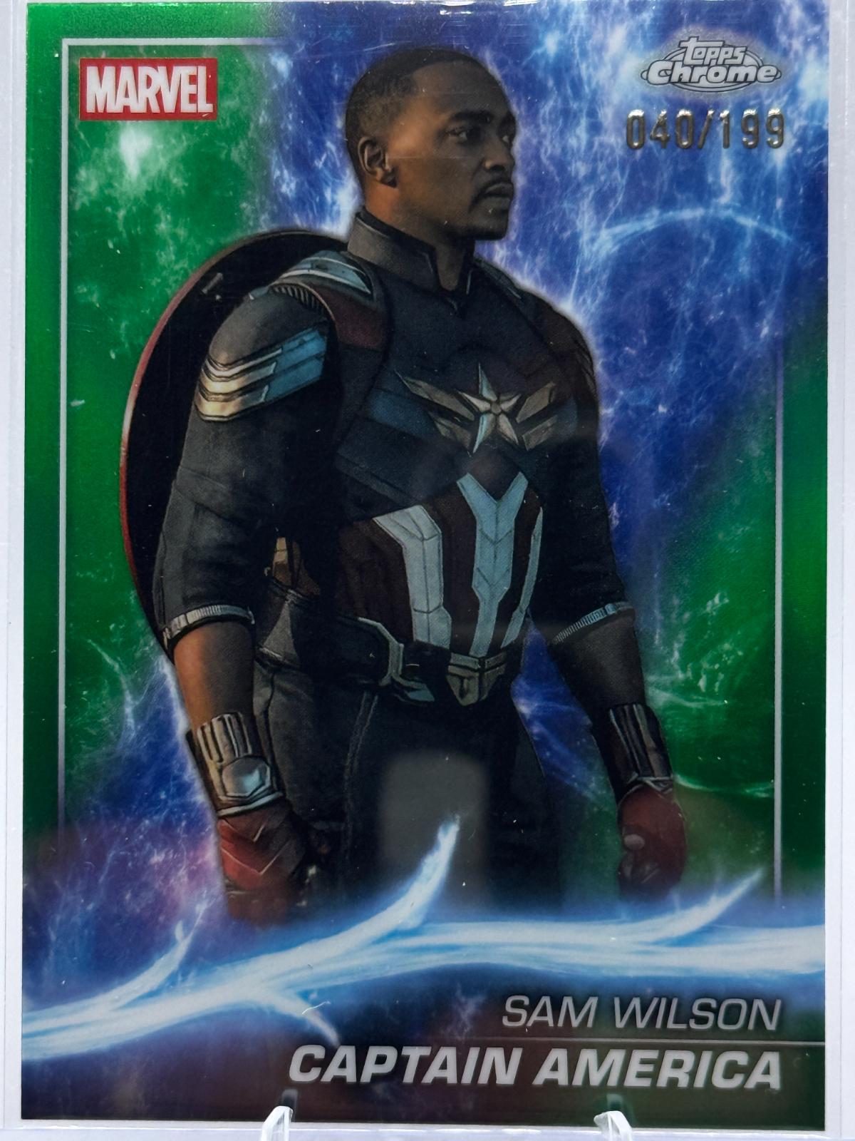 Captain America [Green Refractor] #167
