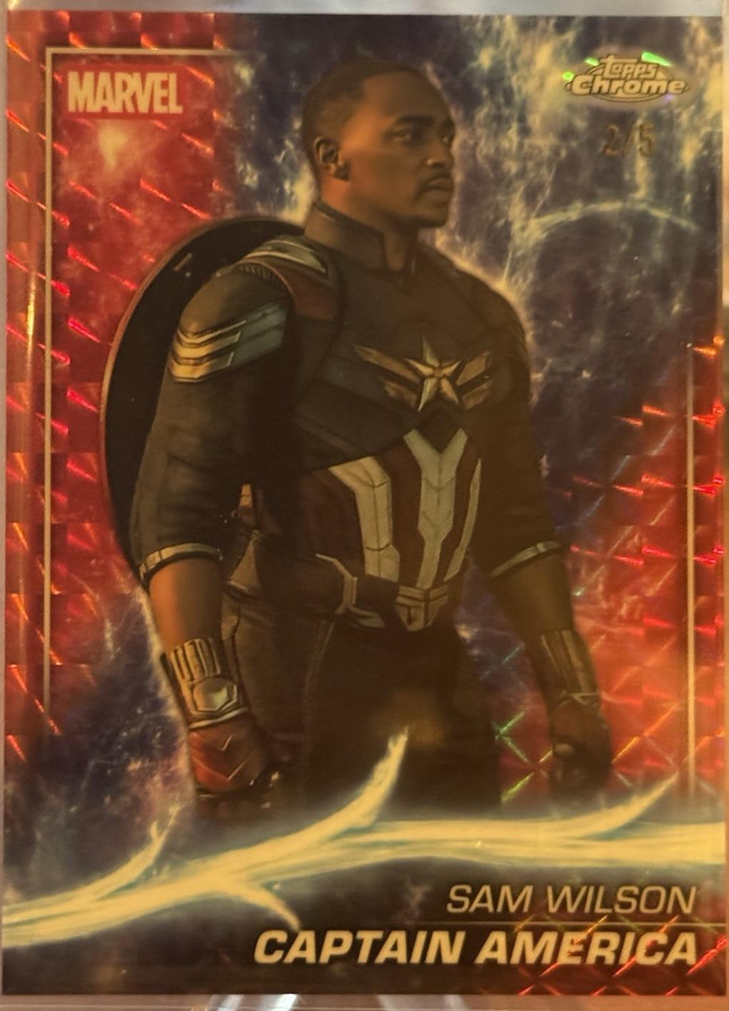 Captain America [Red Geometric Refractor] #167