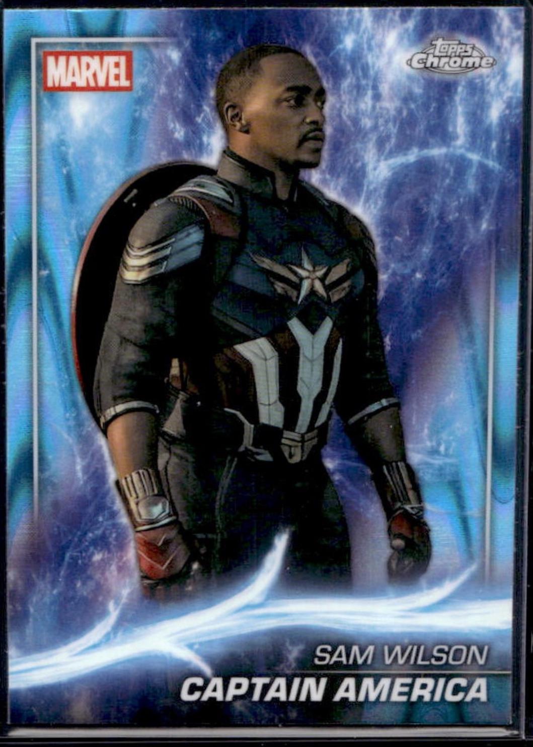 Captain America [Sky Blue RayWave Refractor] #167