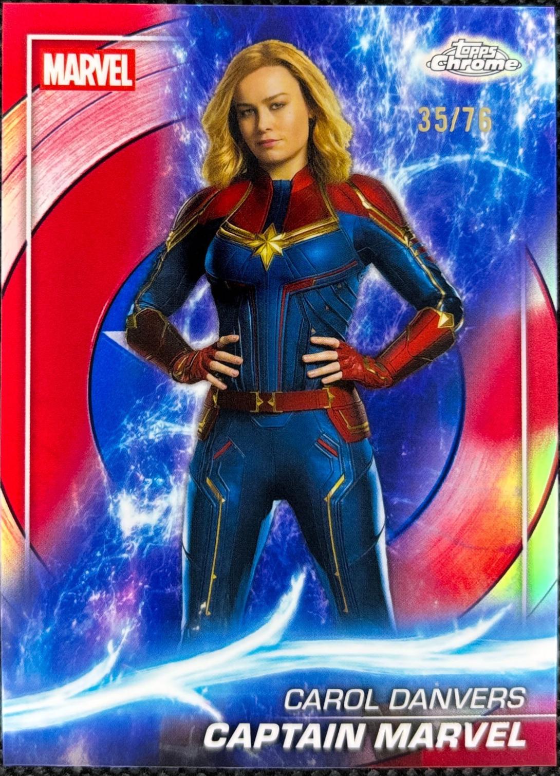 Captain Marvel [Captain America Refractor] #96
