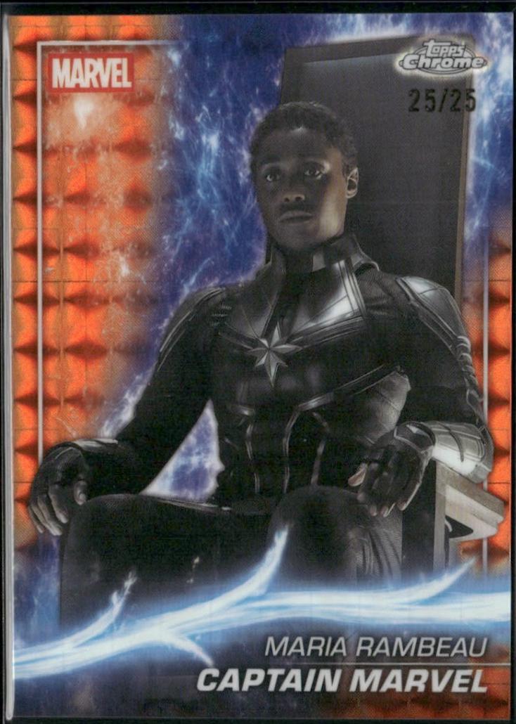 Captain Marvel [Orange Refractor] #133