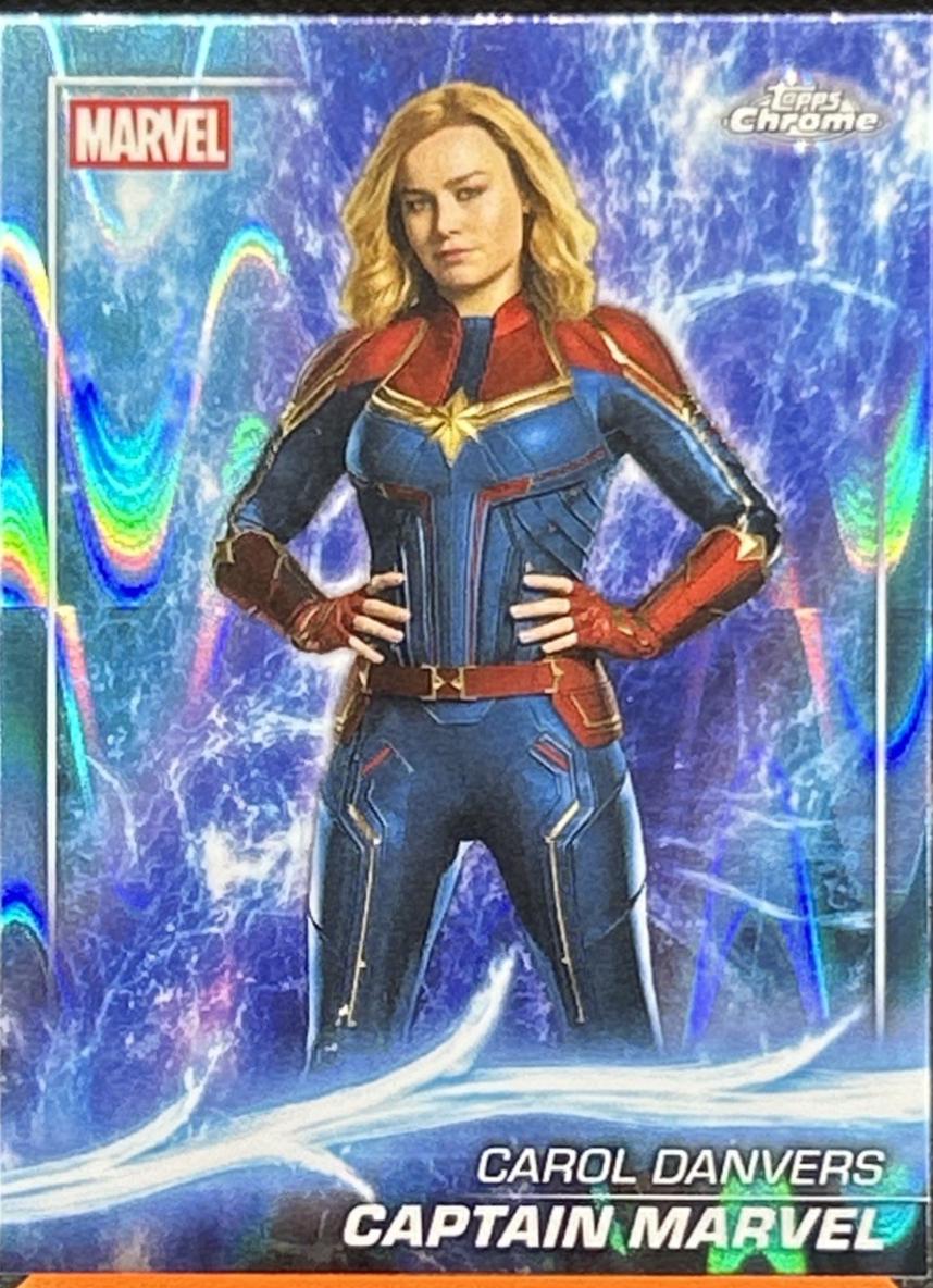 Captain Marvel [Sky Blue RayWave Refractor] #96