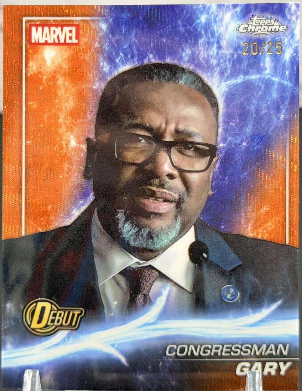 Congressman Gary [Orange Wave Refractor] #188