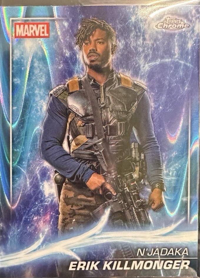 Erik Killmonger [Sky Blue RayWave Refractor] #85
