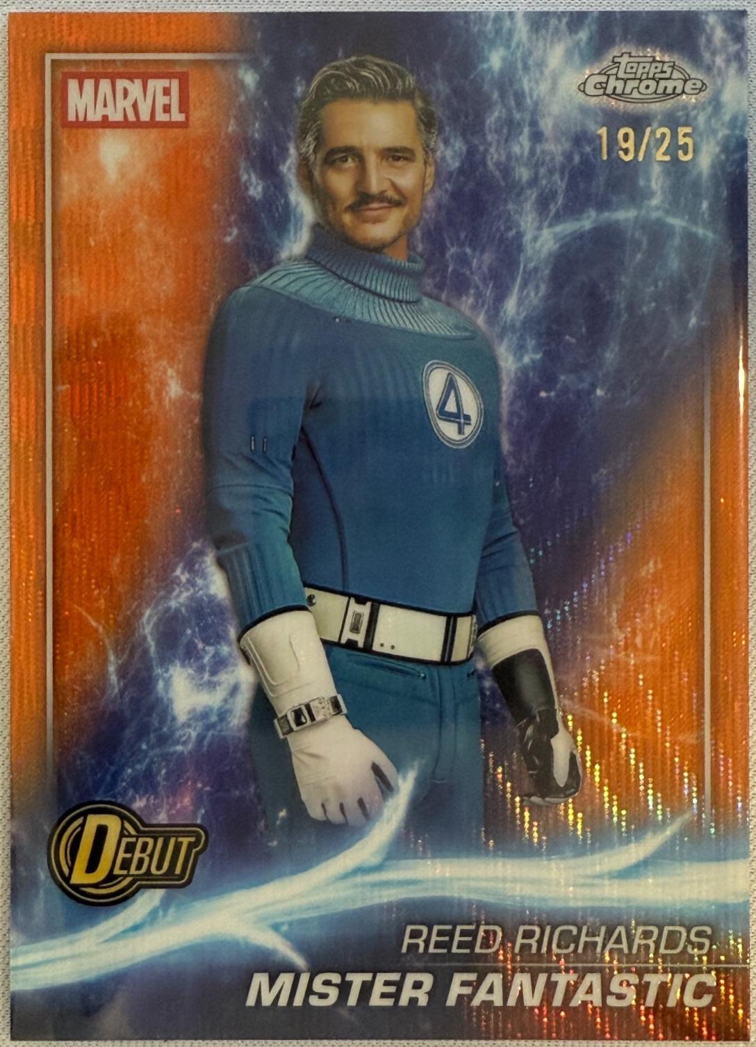 Mister Fantastic [Orange Wave Refractor] #194