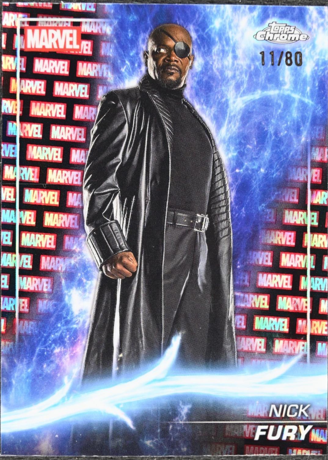 Nick Fury [Marvel Red Black Lava Refractor] #9