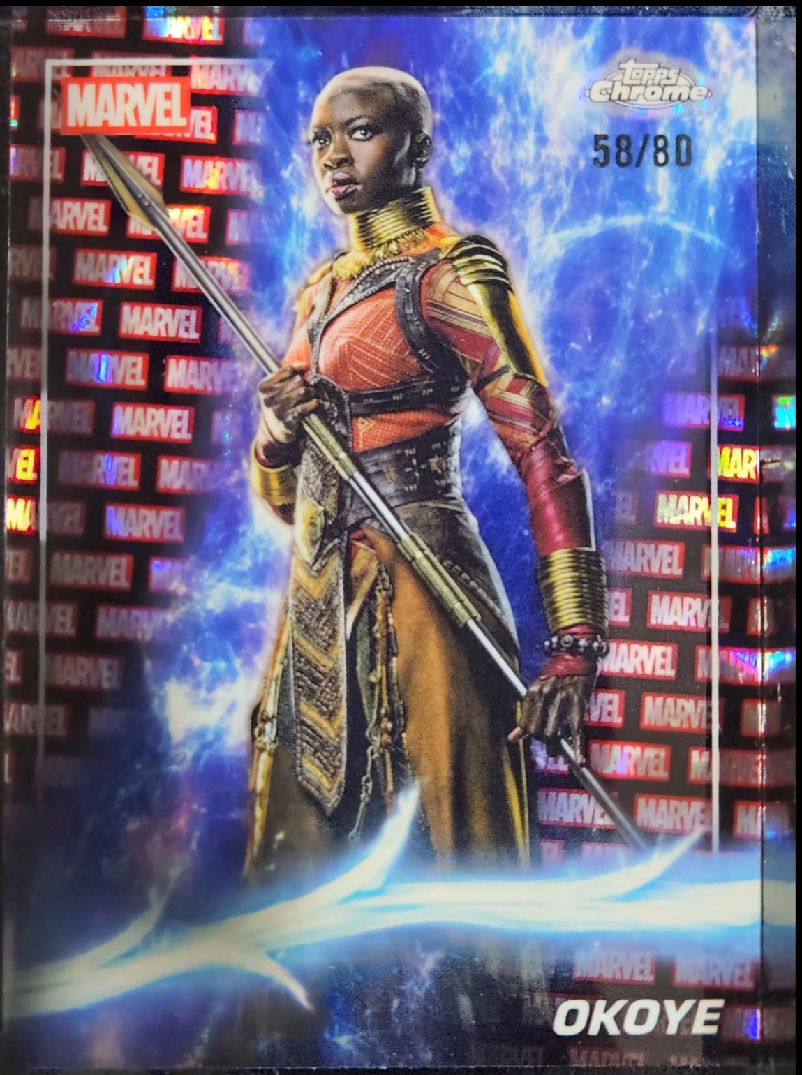 Okoye [Marvel Red Black Lava Refractor] #82
