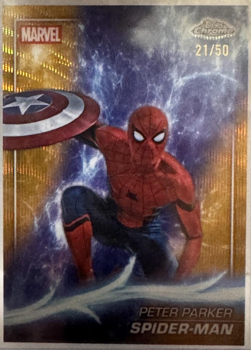 Spider-Man [Gold Wave Refractor] #61
