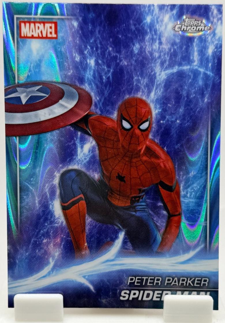 Spider-Man [Sky Blue RayWave Refractor] #61
