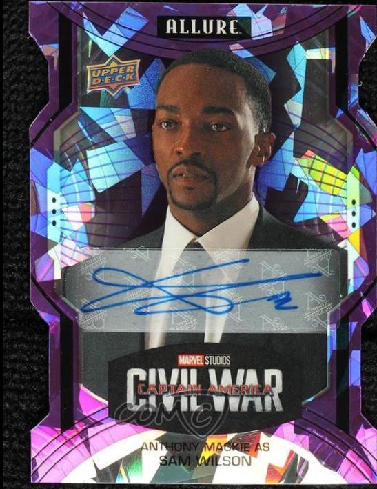 Anthony Mackie as Falcon [Purple Die Cut Auto] #101