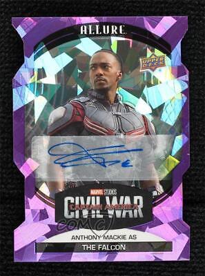 Anthony Mackie as Falcon [Purple Die Cut Auto] #49