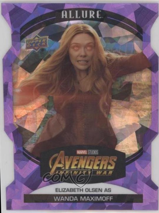 Elizabeth Olsen as Wanda Maximoff [Purple Die Cut] #81