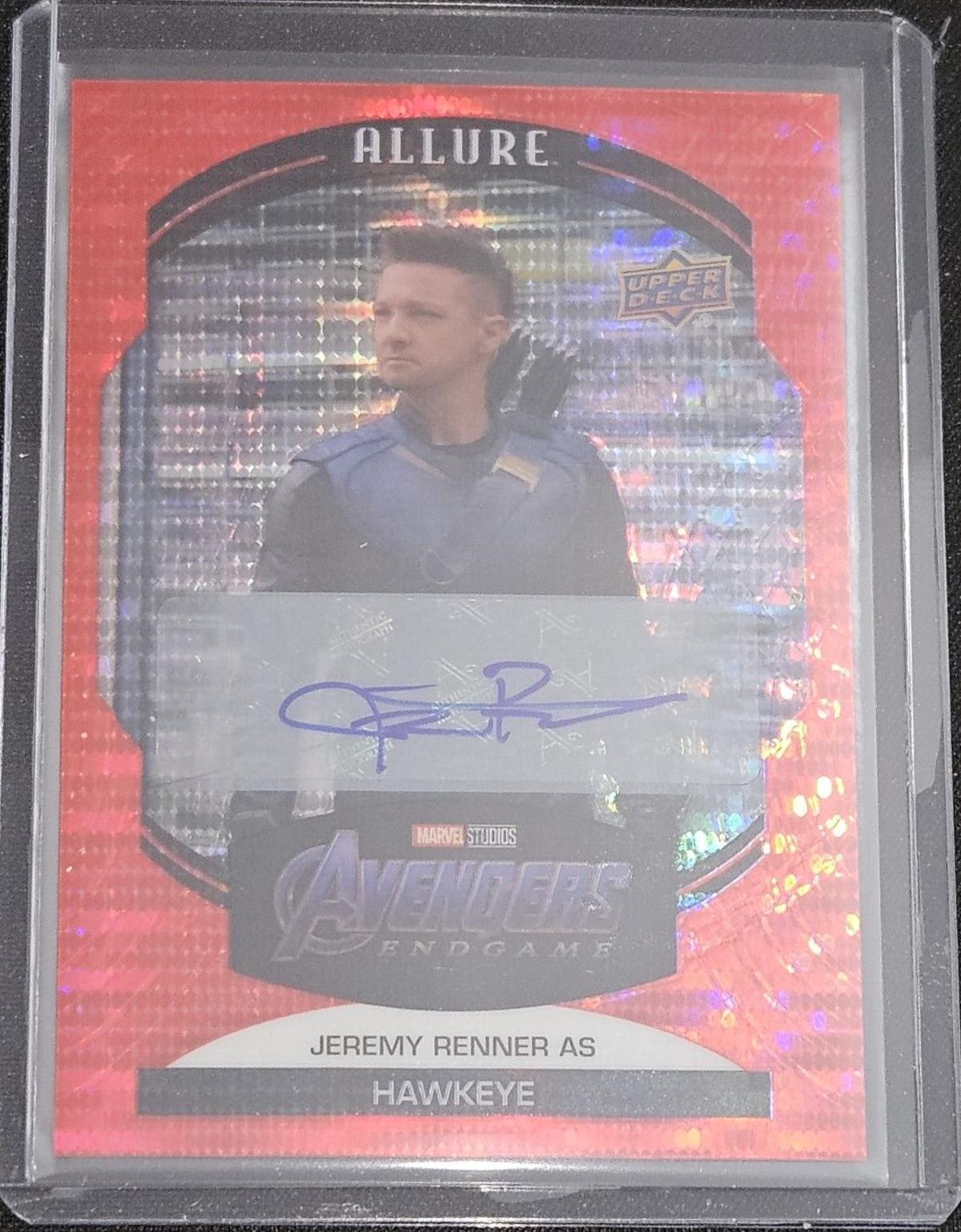 Jeremy Renner as Hawkeye [Red Auto] #97