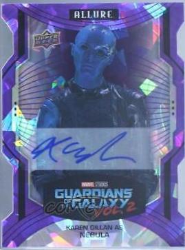 Karen Gillan as Nebula [Purple Die Cut Auto] #133