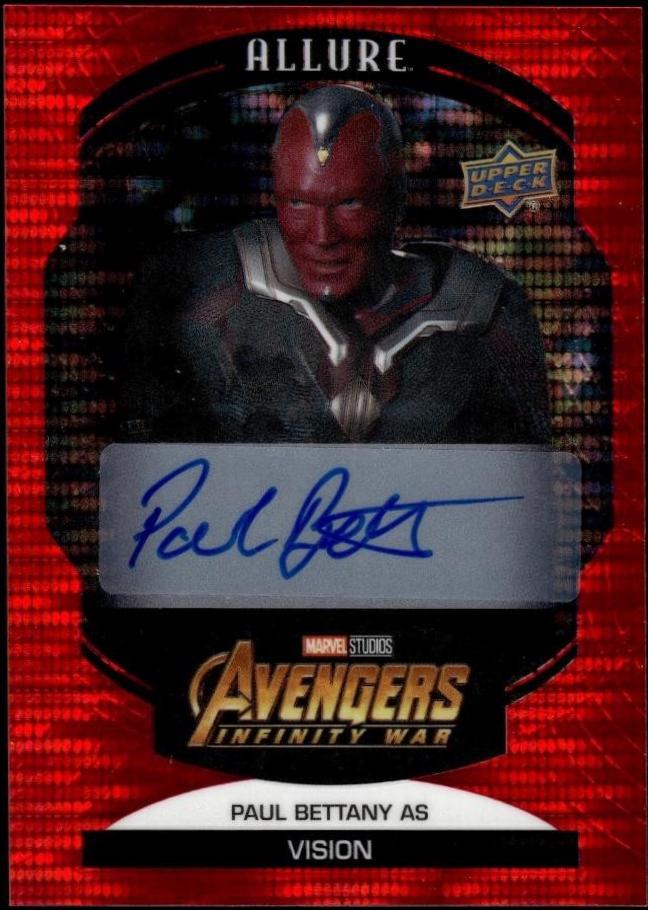 Paul Bettany as Vision [Red Auto] #80