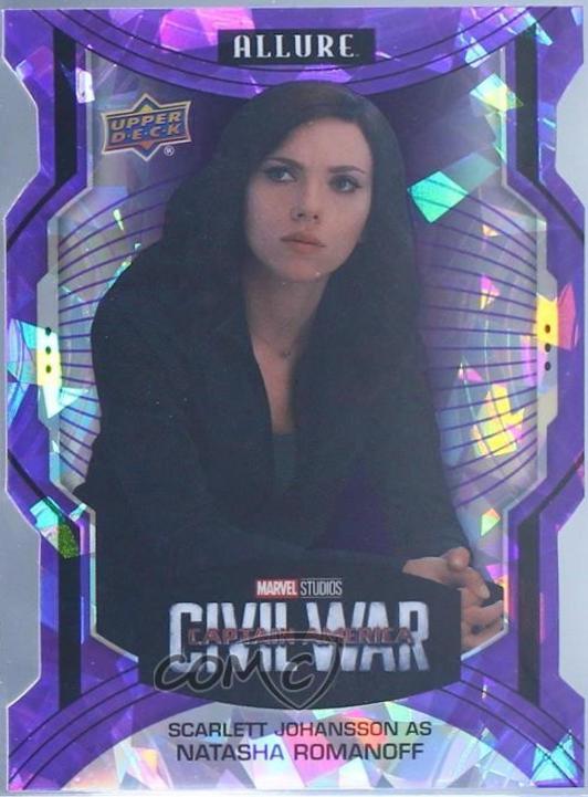 Scarlett Johansson as Black Widow [Purple Die Cut] #142