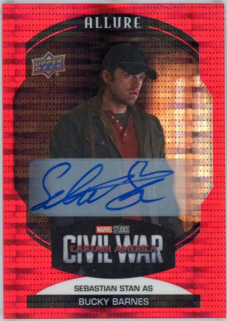 Sebastian Stan as Bucky Barnes [Red Auto] #79