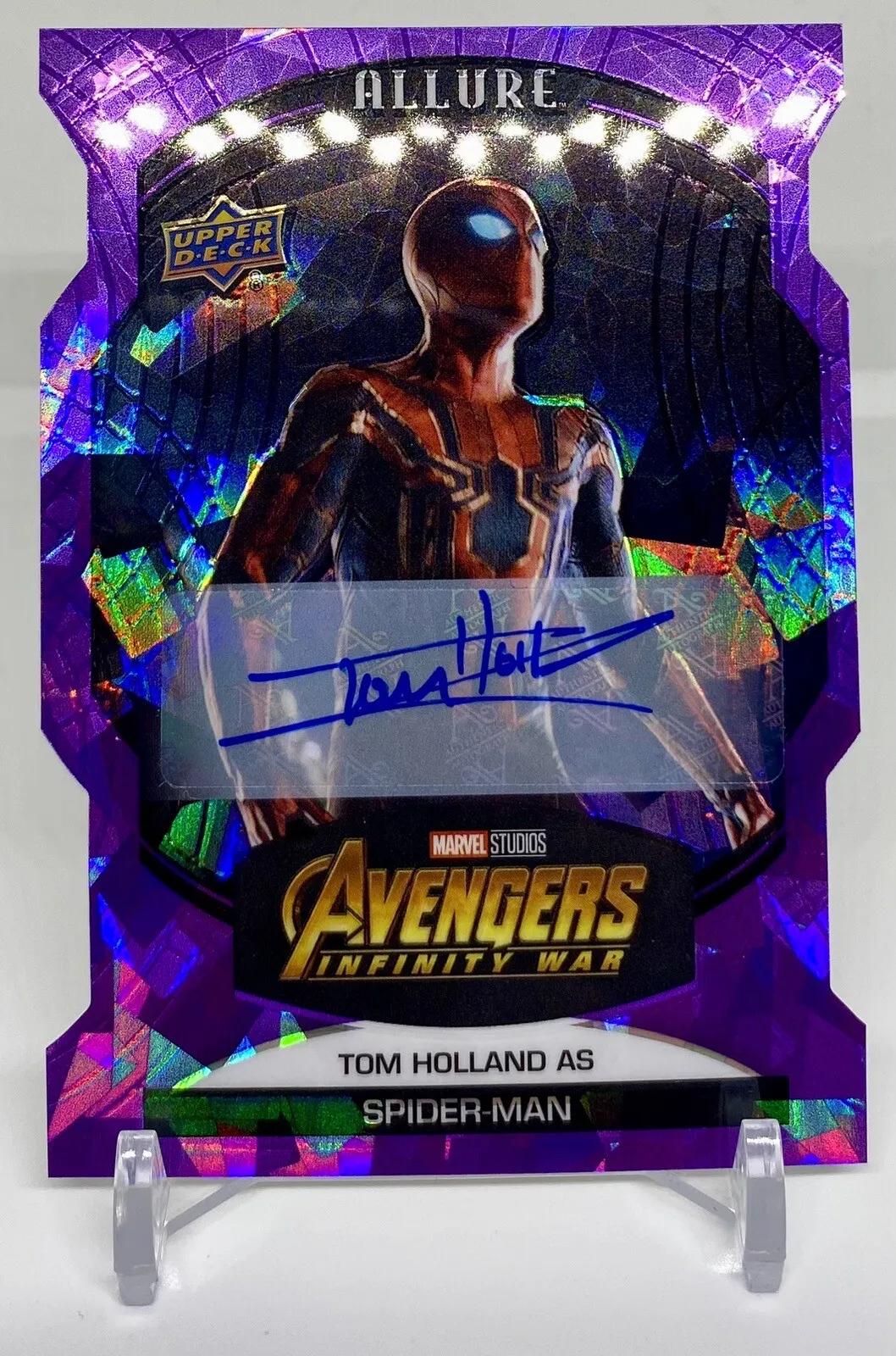 Tom Holland as Spider-Man [Purple Die Cut Auto] #76