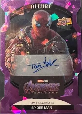 Tom Holland as Spider-Man [Purple Die Cut Auto] #95