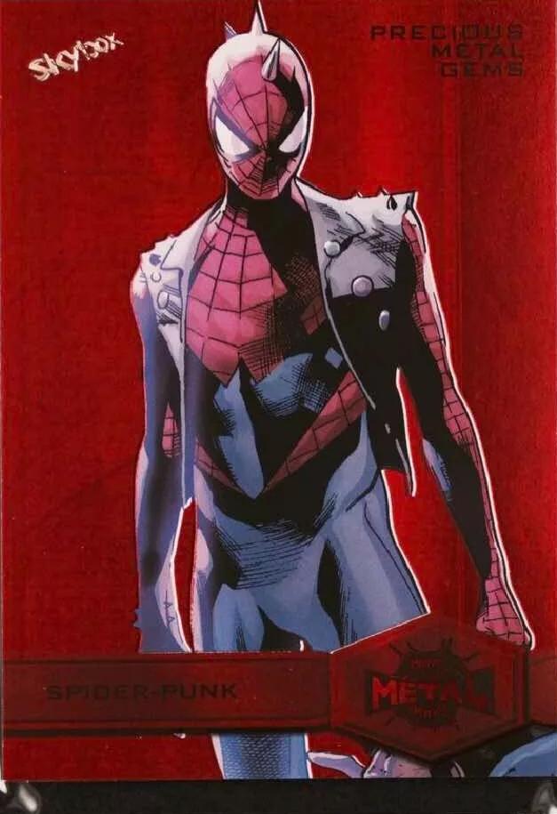Spider-Punk [Precious Metal Gems Red] #186