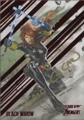 Black Widow  [Red Foil Artist Auto] #8