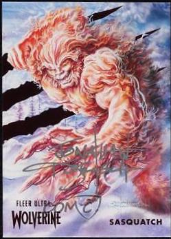 Sasquatch [Red Foil Artist Autograph] #9