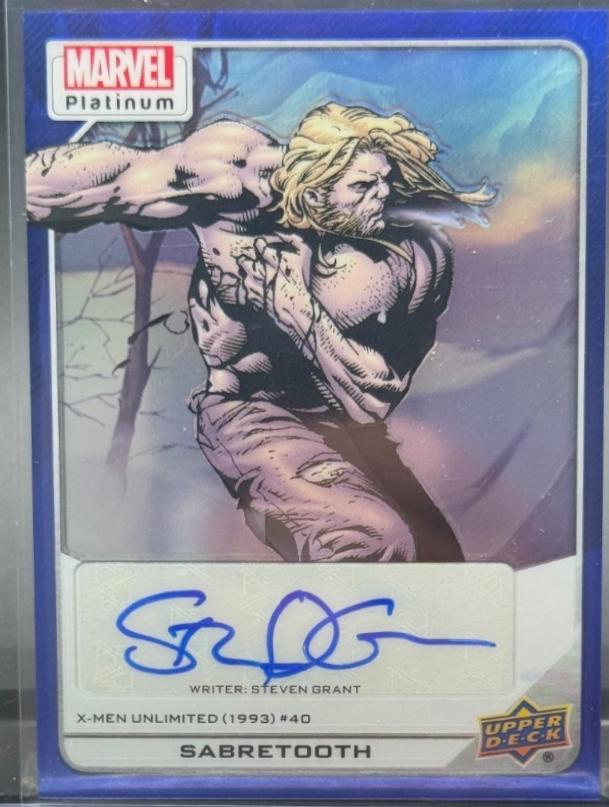 Sabretooth [Autograph Blue Rainbow] #189