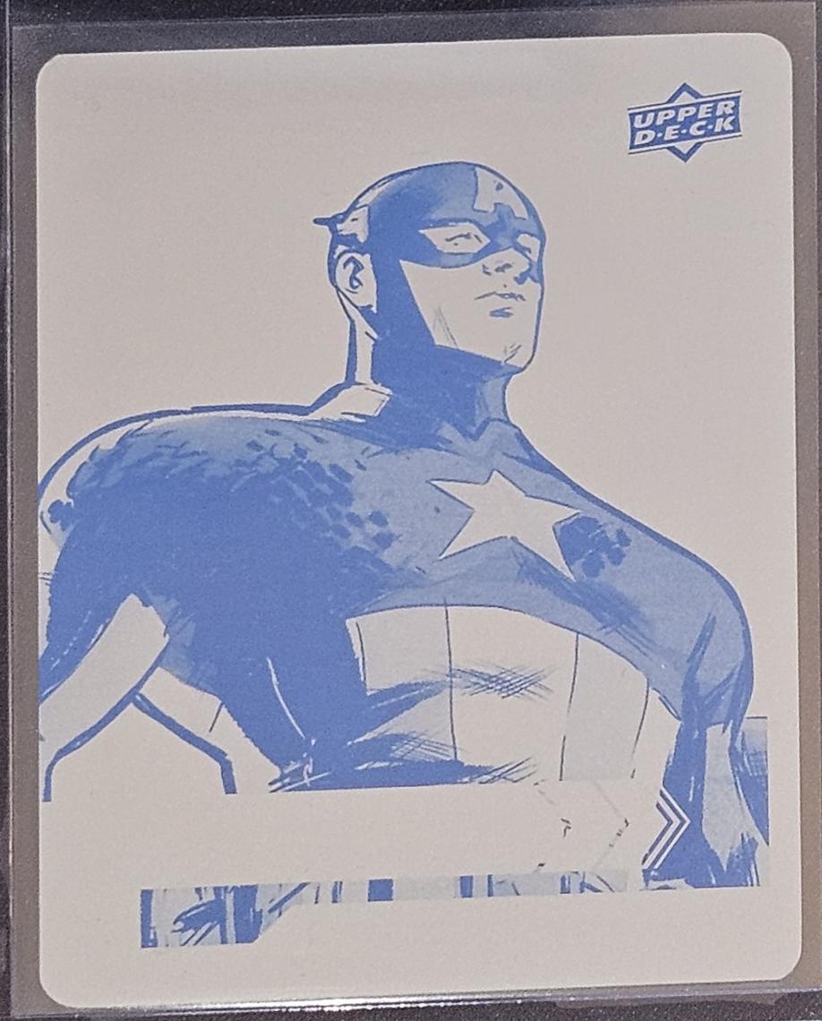 Captain America [Silver Sparkle Printing Plate] #14