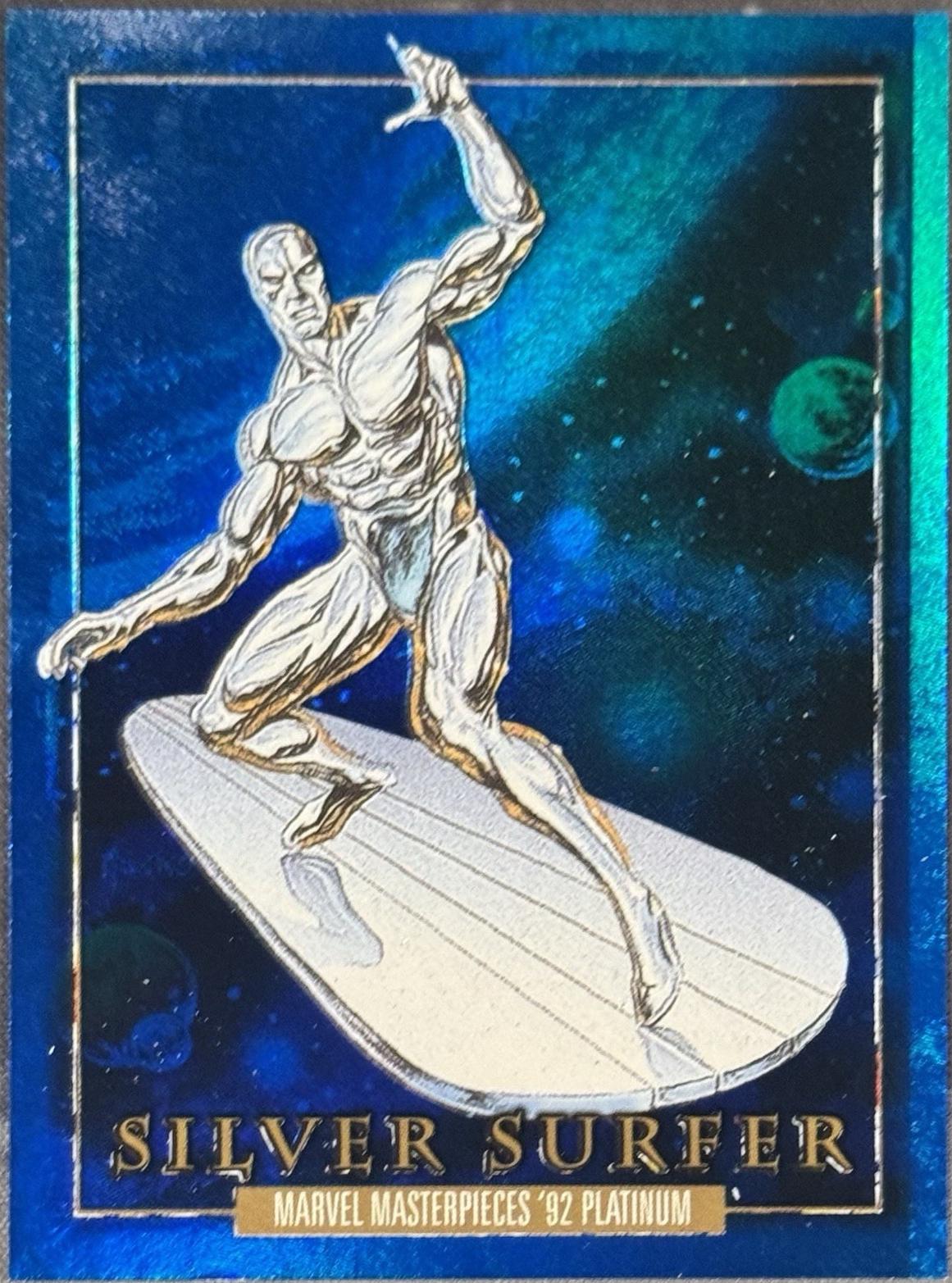 Silver Surfer [Precious Metal Gems Blue] #90