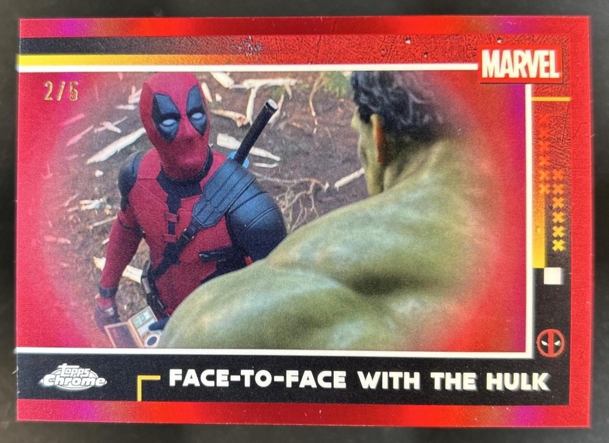 Face-To-Face With The Hulk [Red Refractor] #60