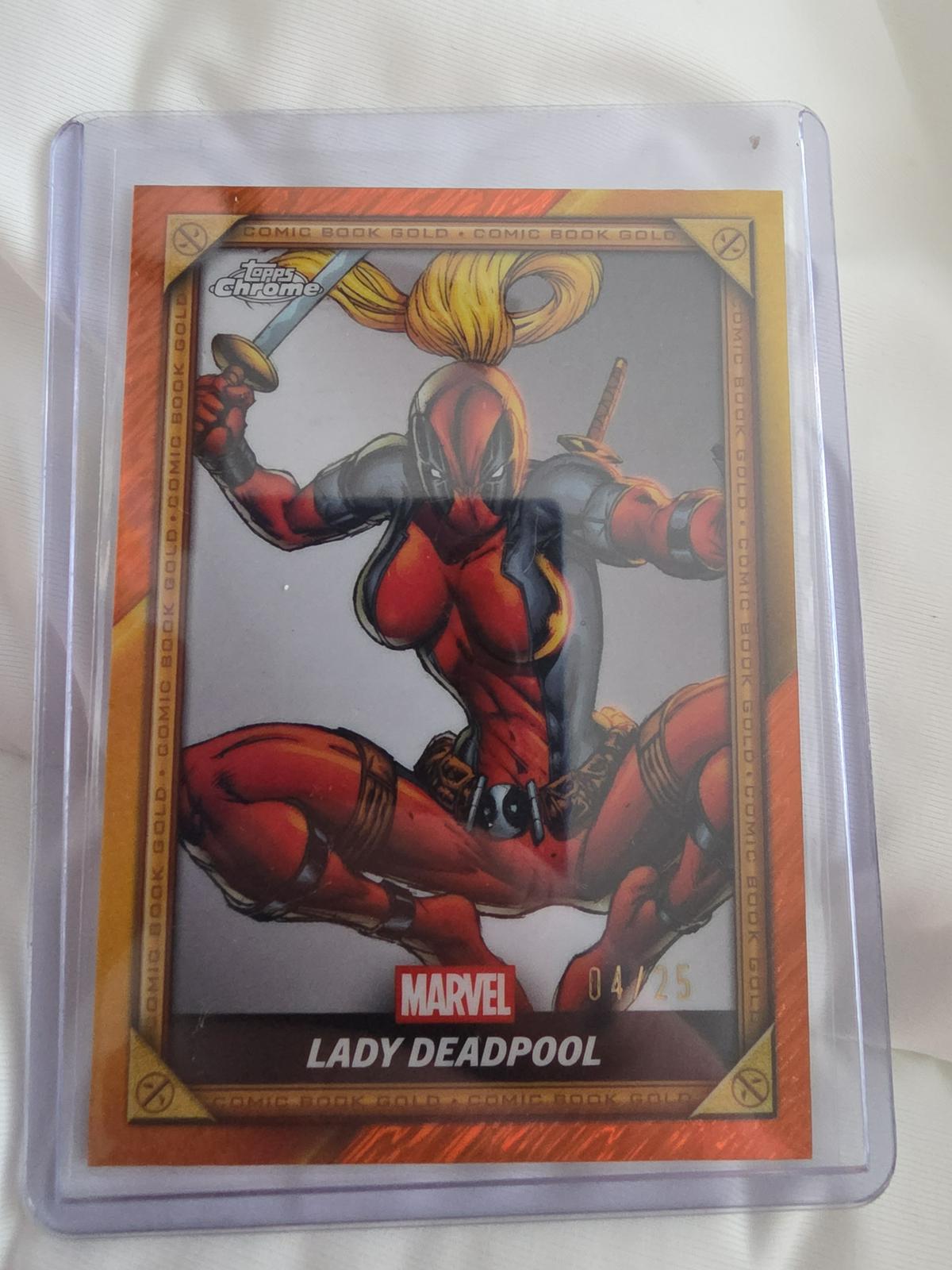 Lady Deadpool [Wolverine Yellow Blue X-Fractor] #CB-20