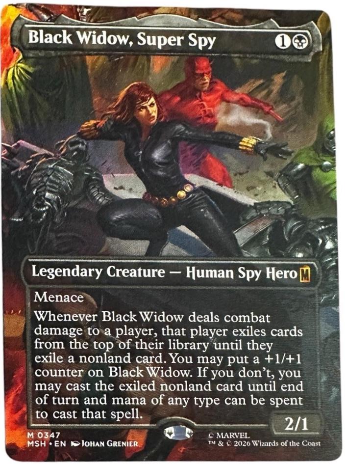 Black Widow, Super Spy [Borderless Foil] #347