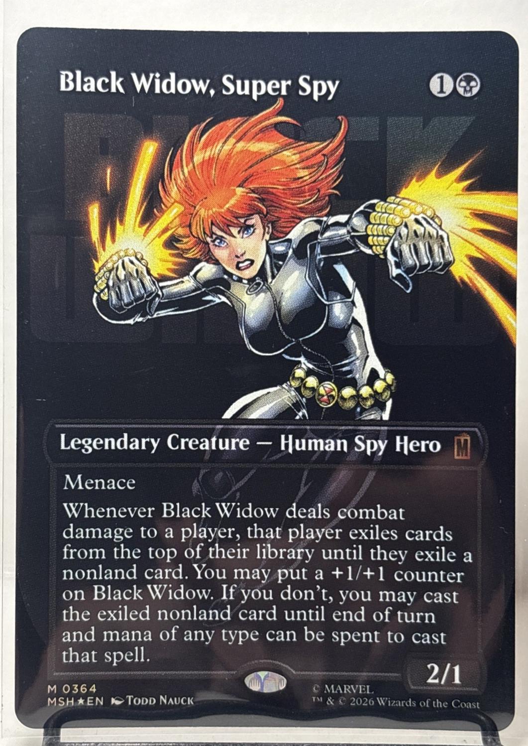 Black Widow, Super Spy [Borderless Foil] #364
