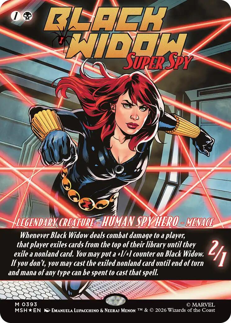 Black Widow, Super Spy [Borderless] #393