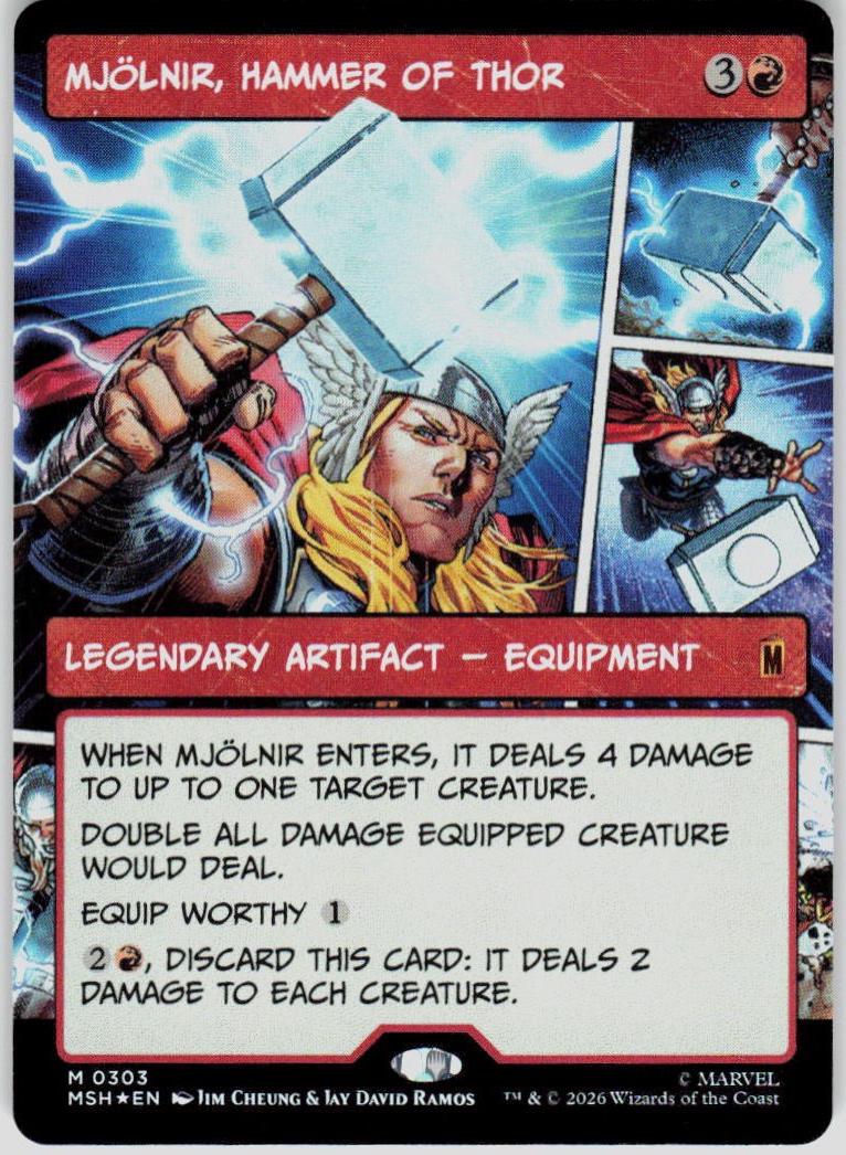 Mjolnir, Hammer of Thor [Borderless Foil] #303