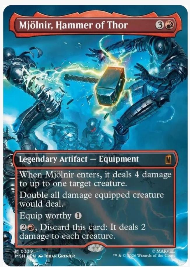 Mjolnir, Hammer of Thor [Borderless Foil] #339