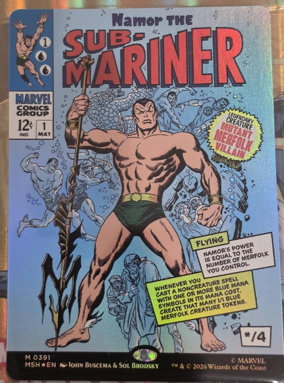 Namor the Sub-Mariner [Borderless Foil] #391