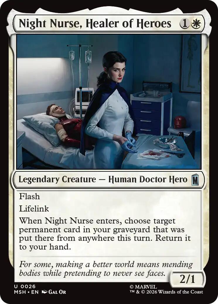 Night Nurse, Healer of Heroes #26