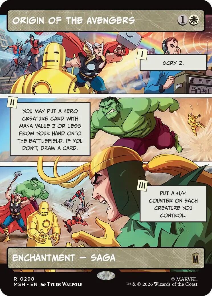 Origin of the Avengers [Borderless] #298